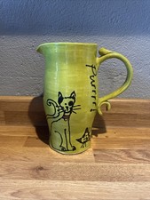 Quirky Studio Pottery Cat Jug