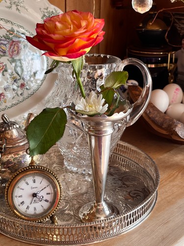 Pair vintage silver - silver, plated