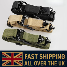 Adjustable MS4 Rifle Sling Tactical Nylon 2 Point Gun Strap QD Swivel Hunting