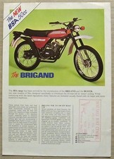 BSA Brigand & Beaver 50cc Motorcycle Sales Leaflet c1980
