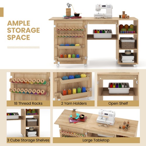 Rolling sewing cabinet - rolling,