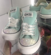 Converse Customised Mint Green
