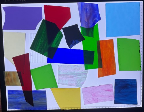Selection stained glass - a, of