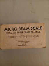Vintage Micro Beam Scale Triple Beam Balance Scales