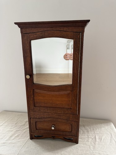 Vintage french wooden medicine - french,