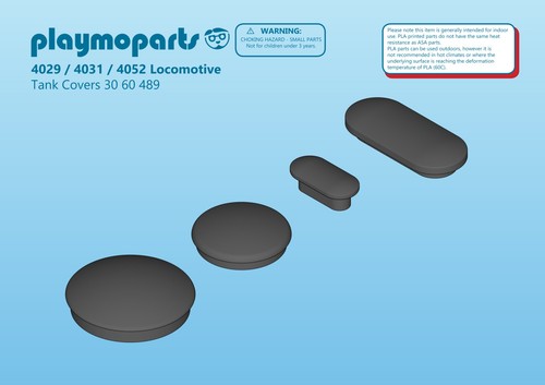 Playmobil train tank covers - playmobil,