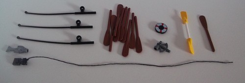 Lego oars fishing - lego, oars,