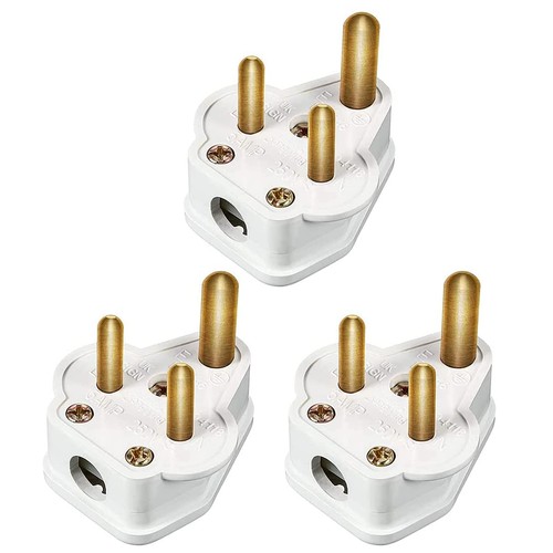 Pack amp round pin plugs - round,
