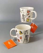 Arabia Finland ABC Collection Moomin & Snuffkin Pair Of 8cm 0.3L Mugs - BNWT