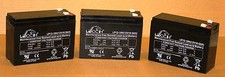 3 x  Batteries 12V 10ah - Oset