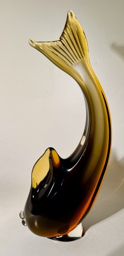32cm czech art glass fish - 32cm,