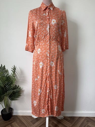 Fee orange daisies floral - orange,