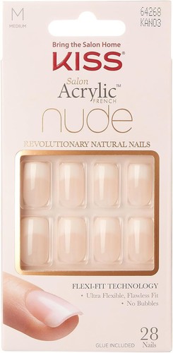 Kiss salon acrylic french nude - acrylic,