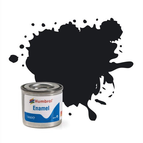 Enamel paint 14ml black - paint, 21
