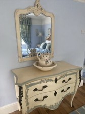 Wash Bowl & Jug Set Large Cream Pretty Pink Lilac Flowers VGC