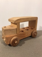 Handmade Hand Craft Classic Wooden Bus Toy