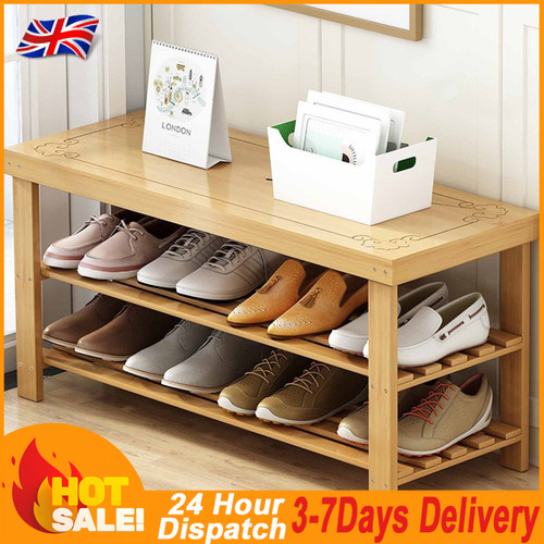 Tier wooden shoe bench - shoe,