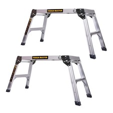 TOUGH MASTER 760 x 300mm Step Up Aluminium Work Platform Pack of 2