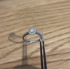 H Samuel Forever Diamond Engagement Ring, 0.5 Total Carat, Platinum Band. Size S