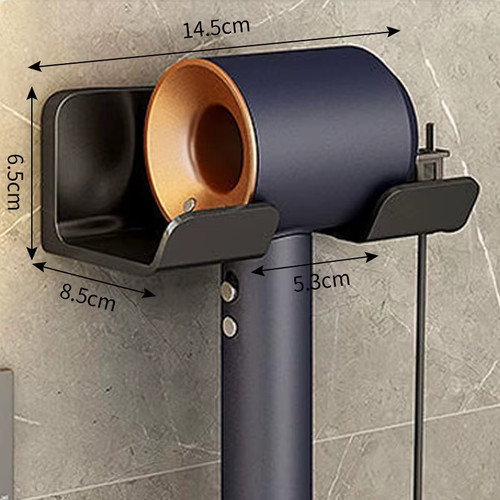 Wall mounted hair dryer holder - mounted,