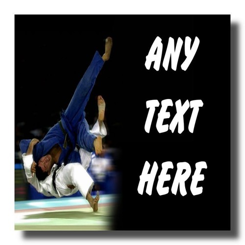 Judo personalised drinks mat - personalised,