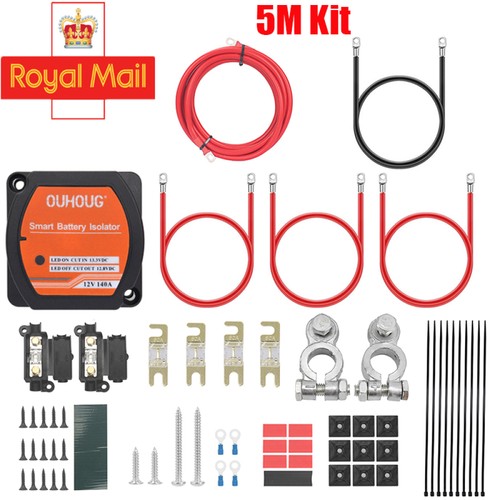 Split charge kit 12v - 12v, 140amp
