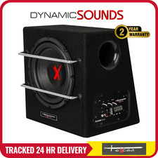 EXCALIBUR X801BA 8" Active Subwoofer 1100W with Remote Built in Amplifier