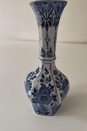Royal blue delft vase - royal, hand