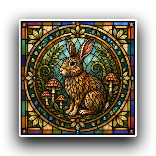 Rabbit animal square - rabbit,