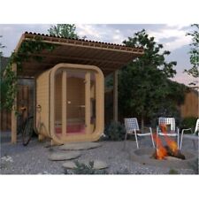 Mini Square Sauna Pinewood with electric Heater Harvia