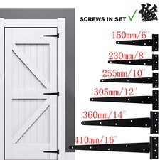 6 - 16 Inch T-Hinge Black Tee