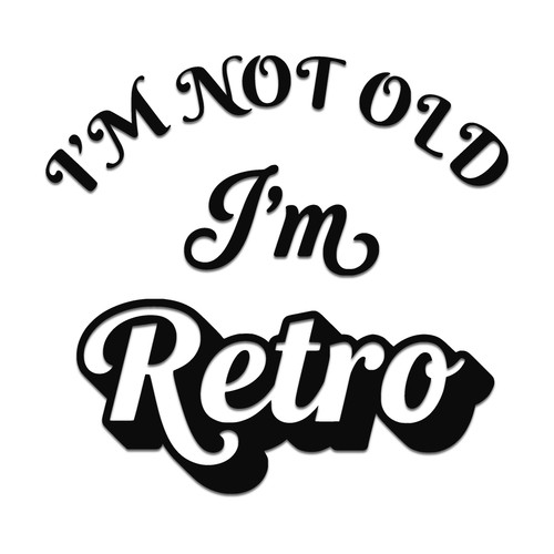 Not old retro sticker car - not,