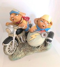 Pendelfin Rare Collectable 'Harley n Davey' Chipped 