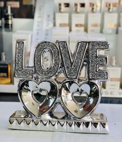 Crushed diamond love bling - crushed,