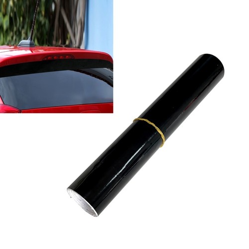 Gloss black vinyl sun strip - vinyl,