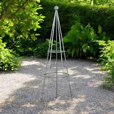 MILLWARDS® Quality Handmade Metal Garden Plant Stand Obelisk GALVANISED 110 cm