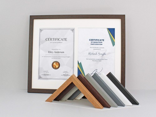 Double certificate frame - double,