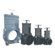 VALTERRA SLIDE GATE VALVE GENUINE PIPE Koi Fish Pond Filter 1.5" 2" 3" 4" 110mm