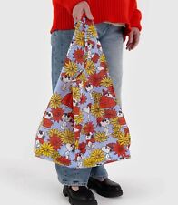 BAGGU Peanuts Snoopy Flowers Standard Reusable Bag Shopping Bags - NEW