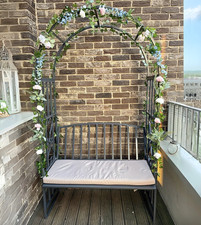 Metal Garden Bench Outdoor