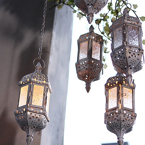 Hanging candle lantern - hanging,