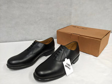 British Royal Navy Black Leather Naval Dress Uniform Parade Shoes Mens - NEW