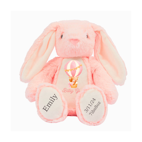 Personalised bunny toy - personalised,
