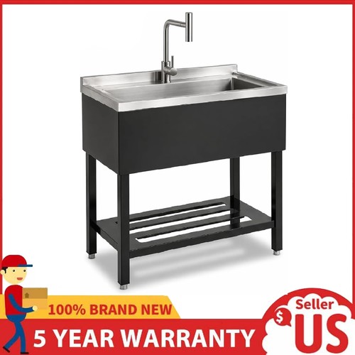 Stainless steel utility sink - stainless,