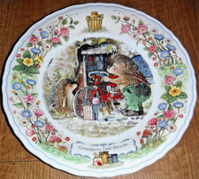 Wedgwood Foxwood Tales Plate By Brian Paterson Grandpa's Old Bicycle ~ Excellent