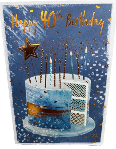 Open 40th birthday card 5 - card, 7