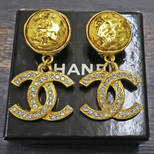 Chanel gold plated logos - chanel,