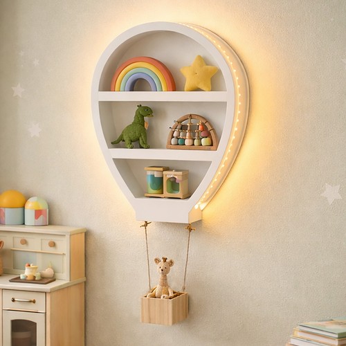 Wooden balloon led - balloon, shelf