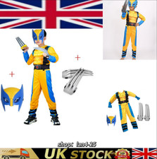 ✨Wolverine Costume Cosplay Kids Bodysuit Boys Children's Day Fancy Dress Party