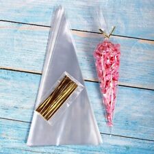 50x Clear Cellophane Cone